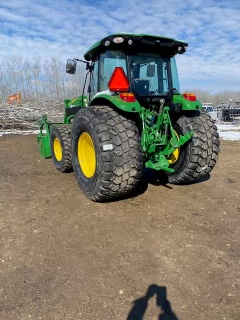 Back of a John Deere tractor
